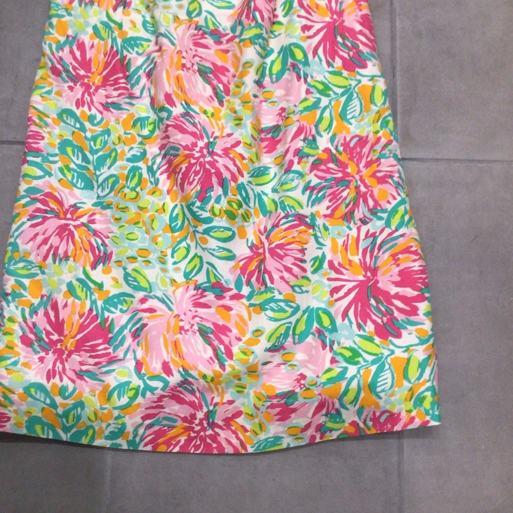 Lilly Pulitzer Keetan Strapless Dress in Classic White Little Lilet 0 - Picture 6 of 9